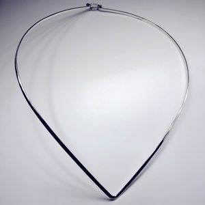 Vintage Sterling Silver V-Shaped Choker